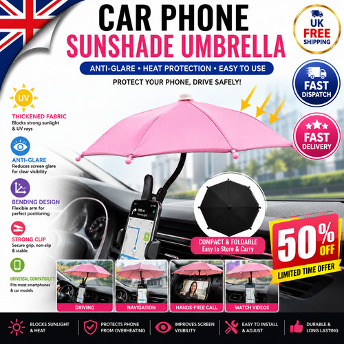 Car phone sunshade umbrella - car,